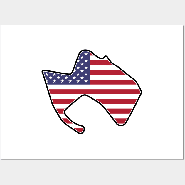 Laguna Seca Raceway [flag] Wall Art by sednoid